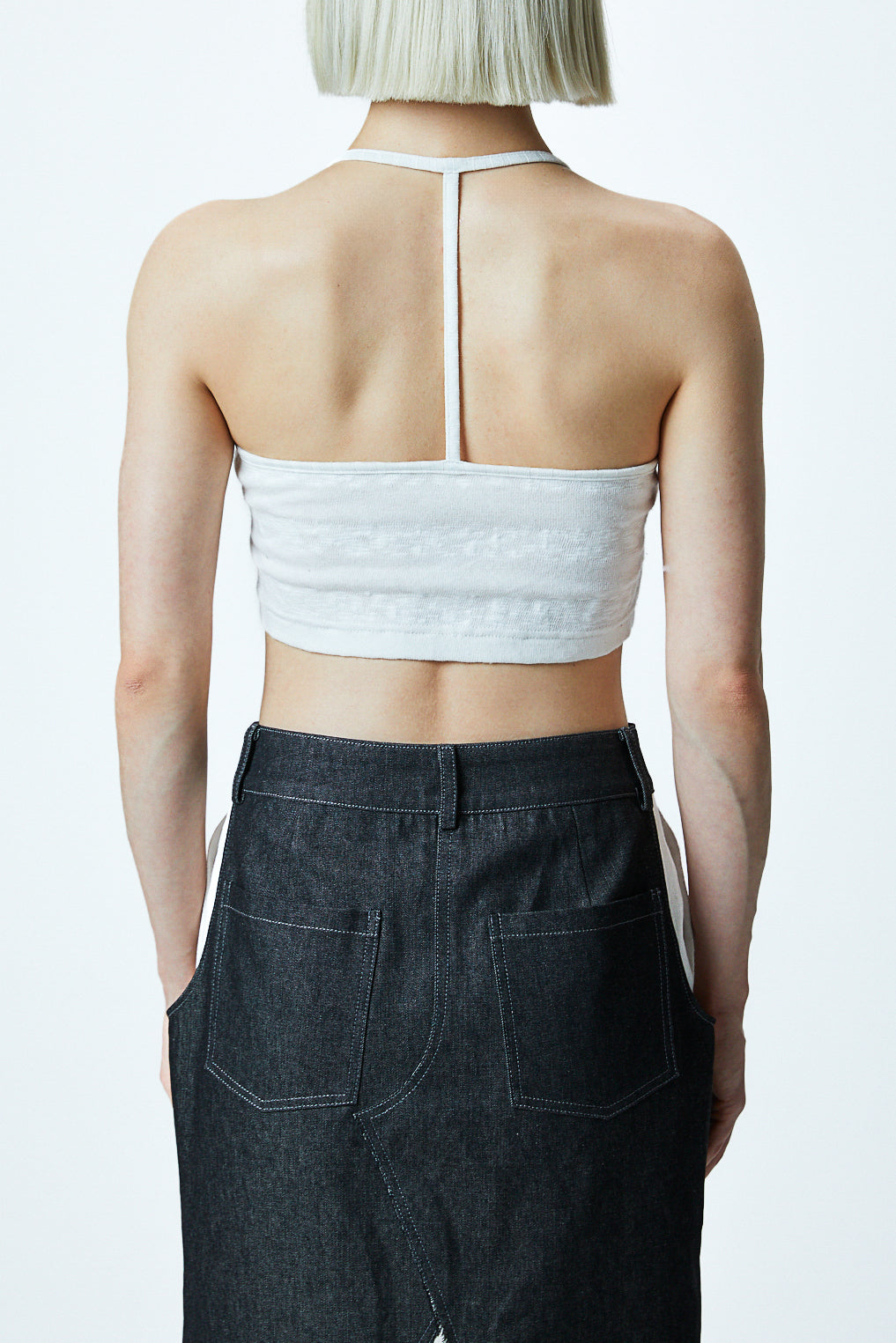 Cropped Halter Tank Top