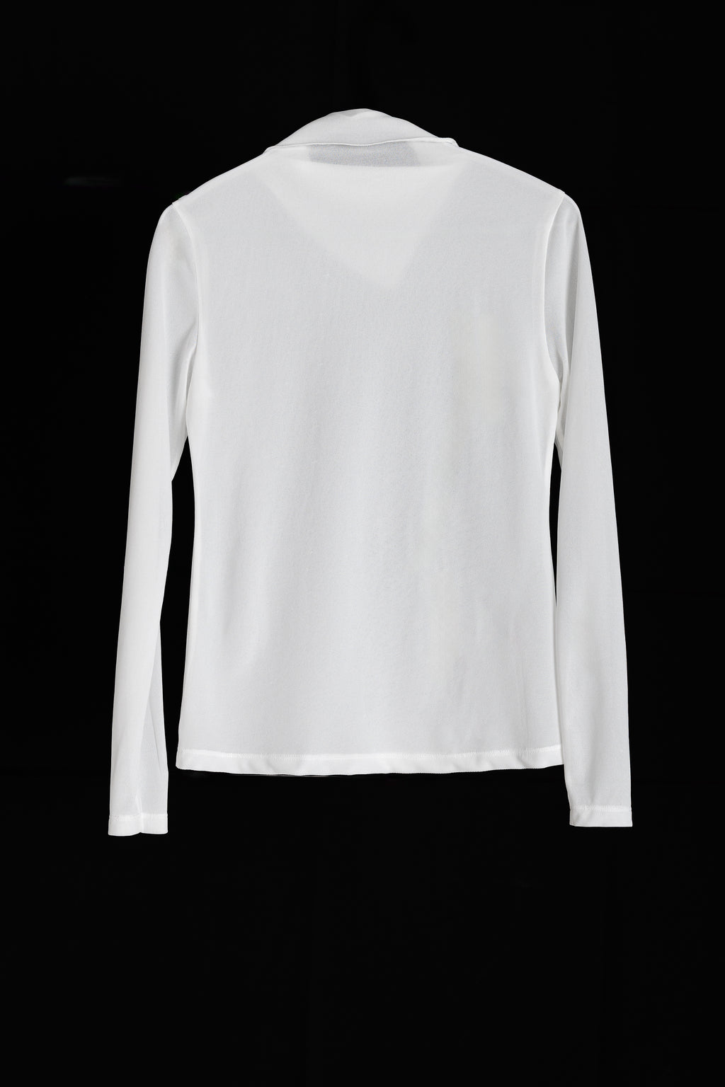 Scarf Motif Mock-Neck Top