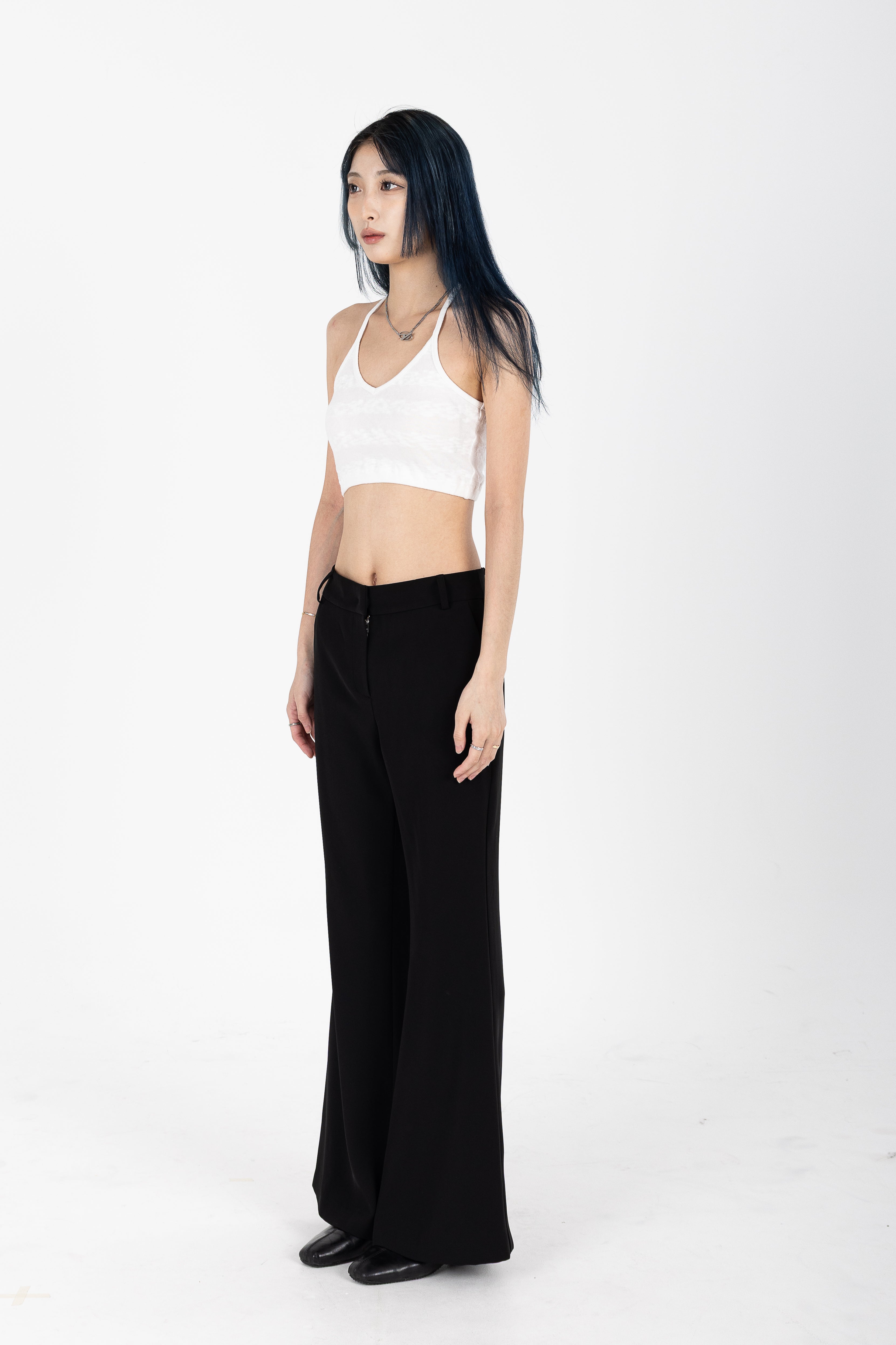 Cropped Halter Tank Top