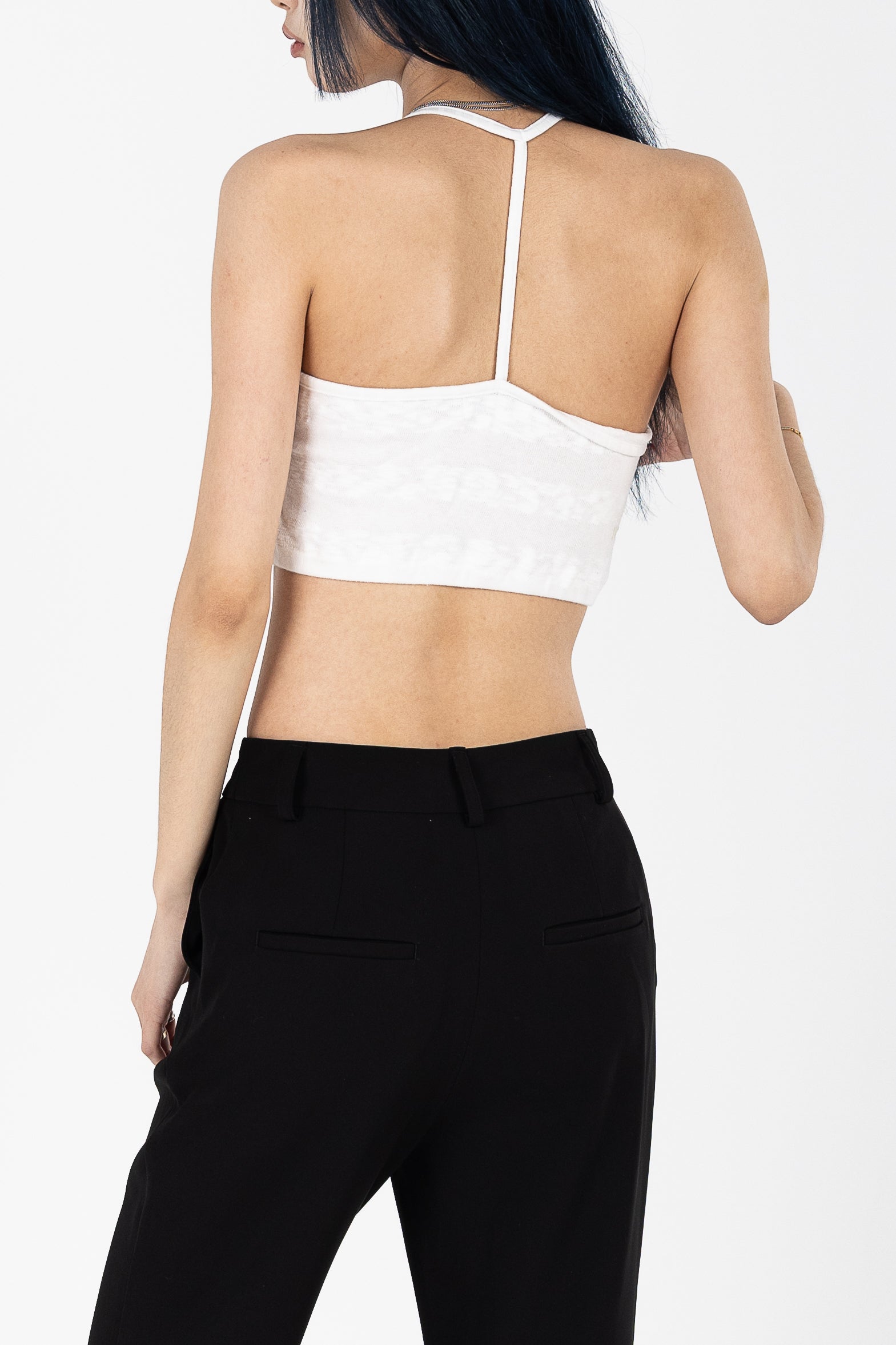 Cropped Halter Tank Top