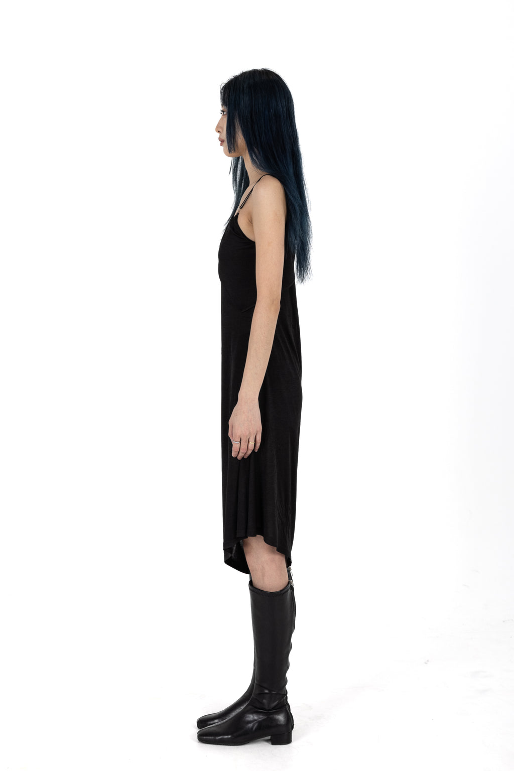 Twisted Toggle String Slip Dress