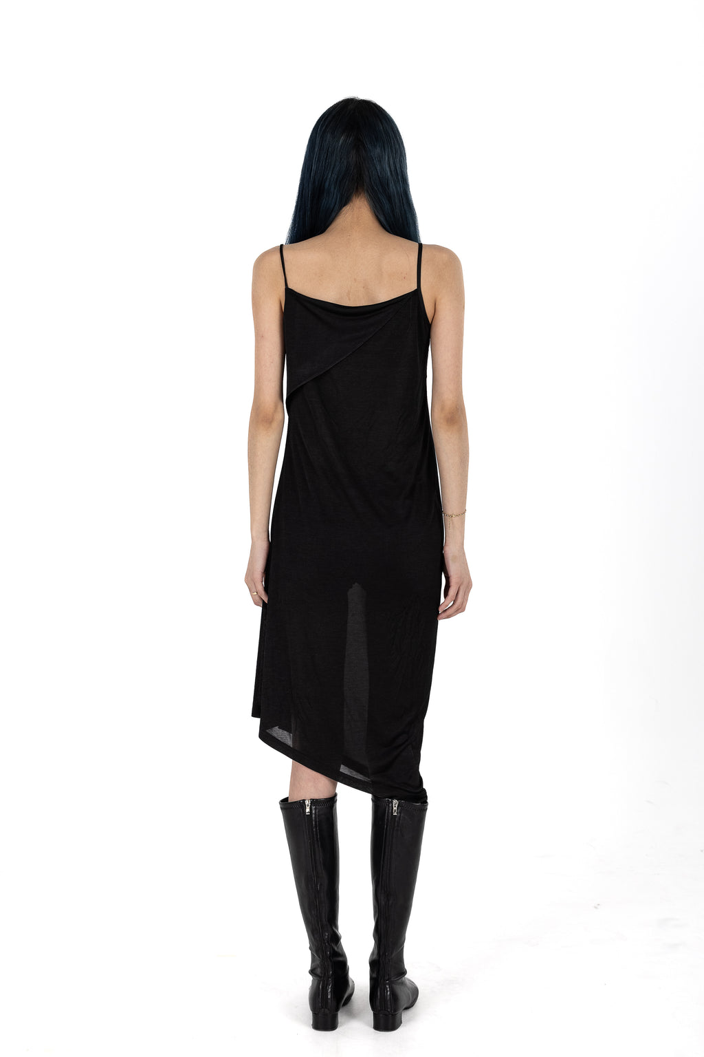 Twisted Toggle String Slip Dress